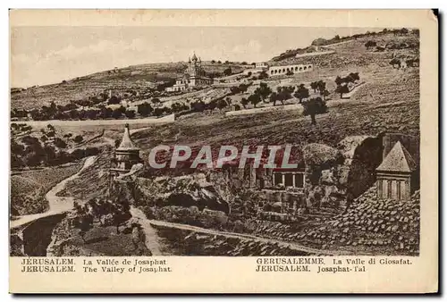 Israel - jerusalem - La Vallee de Josaphat - The Valley of Josephat - Cartes postales