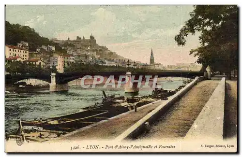 Lyon - Pont d&#39Ainay l&#39Antiquaille et Fourviere - Cartes postales