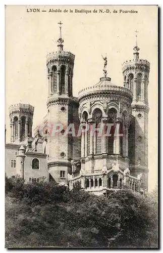 Lyon - Abside de la Basilique de Notre Dame de Fourviere - Ansichtskarte AK