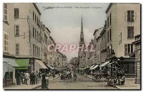 Villefranche sur Saone - Rue Nationale - Le Centre - Cartes postales