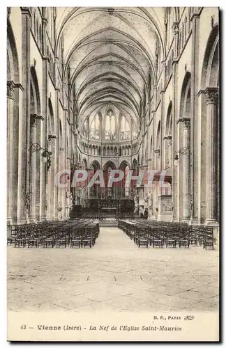 Vienne - La Nef de l&#39Eglise Saint Maurice - Cartes postales