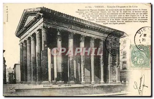 Vienne - Temple d&#39Auguste de Livie - Ansichtskarte AK