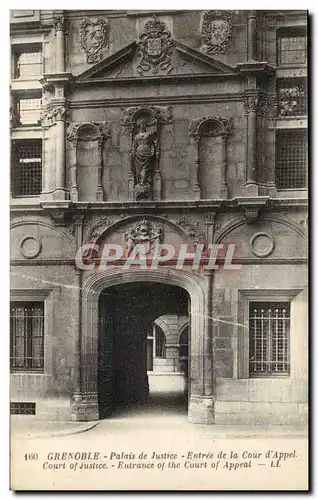 Grenoble - Palais de Justice - Entree de la Cour d&#39appel - Ansichtskarte AK