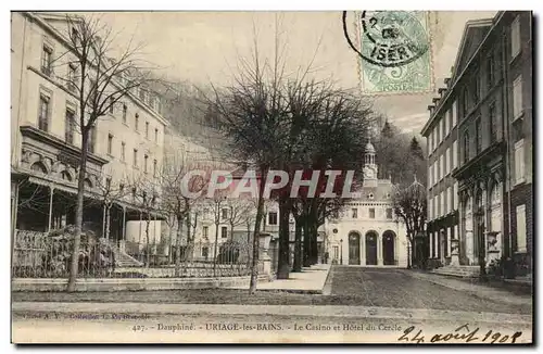 Dauphine - Uriage les Bains - Le Casino et Hote du Cercle - Cartes postales