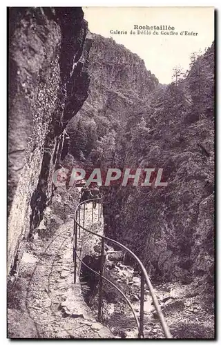 Rochetaillee - Galerie du Defile du Gouffre d&#39Enfer - Cartes postales