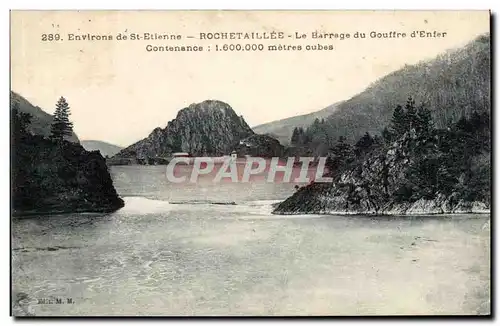 Rochetaillee - Environs de St Etienne - Le Barrage du Gouffre d&#39Enfer - - Ansichtskarte AK