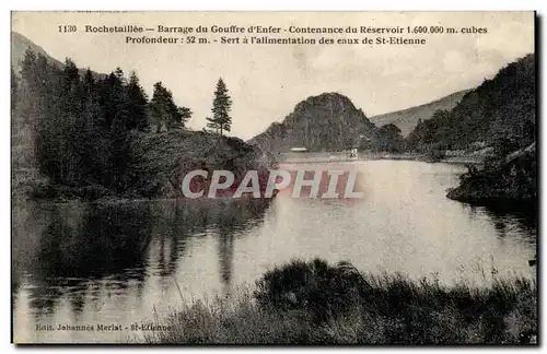 Rochetaillee - Barrage du Gouffre d&#39Enfer - Contenance du Resevoir 1 600 000 m cubes - Cartes postales