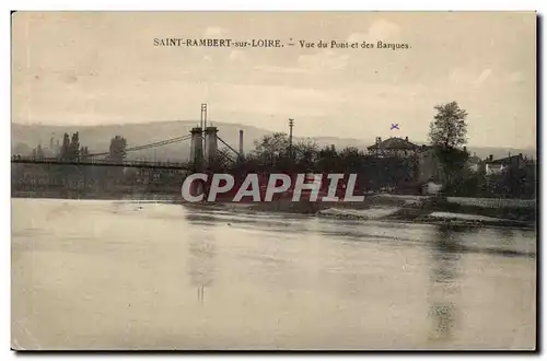 Saint Rambert sur Loire - Vue du Pont et des Barques - Ansichtskarte AK