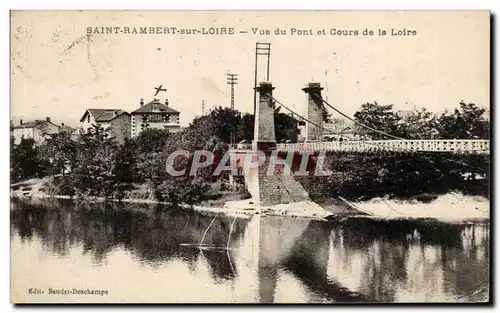Saint Rambert sur Loire - Vue du Pont et Cours de la Loire - Ansichtskarte AK