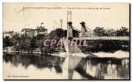 Saint Rambert sur Loire - Vue du Pont et Cours de la Loire - Cartes postales