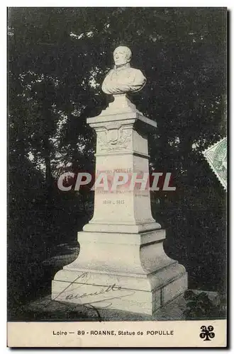 Roanne - Statue de Populle - Cartes postales