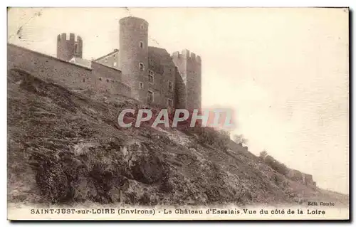 Saint Just sur Loire - Le Chateau d'Essalais - Vue du cote de la Loire - Cartes postales