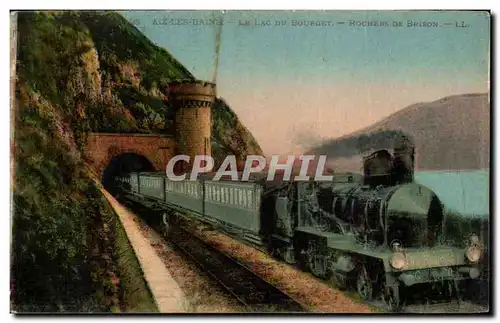 Aix les Bains - train - Le Lac du Bourget - Rochers de Brisons Cartes postales
