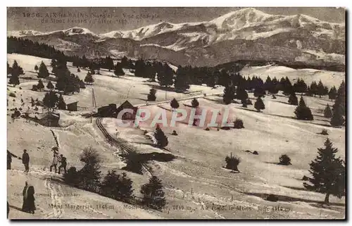 Chambery - Mont Margerias - 1848 m Au Fond le Mont Jaffe Cartes postales (train ski)