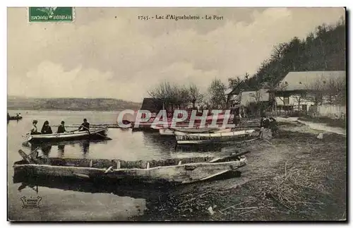 Lac d&#39Aiguebelette - Le Port - bateau - boat Ansichtskarte AK