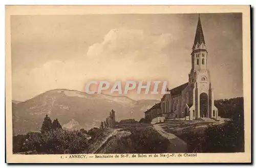 Annecy - Sanctuaire de St F de Sales et de Ste J F de Chantal - Cartes postales