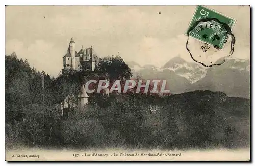 Lac d&#39Annecy - Le Chateau de Menthon Saint Bernard - Cartes postales