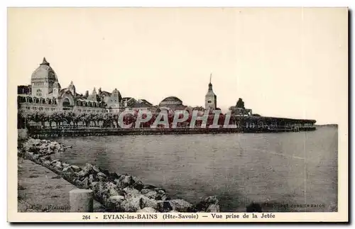 Evian les Bains - Vue prise de la Jetee - Cartes postales