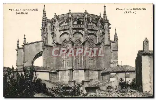 Viviers - Chevet de la Cathedrale - Cartes postales