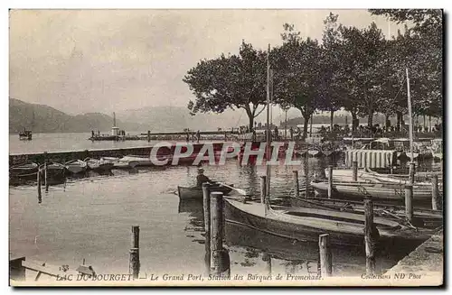 Aix les Bains - Lac du Bourget - Station des Barques de Promenade - bateau - boat - - Cartes postales