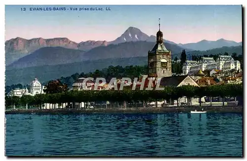 Evian les Bains - Vue prise du Lac - Cartes postales