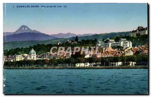 Evian les Bains - Vue prise du Lac - Cartes postales