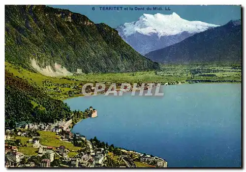 Territet - La dent du Midi - Cartes postales