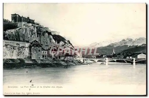 Grenoble - Le Fort Rabot et la Chaine des Alpes Cartes postales