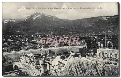 Grenoble - Le Jardins des Dauphins - Vue sur le Moucherotte Cartes postales