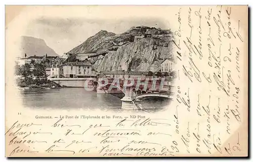 Grenoble - Le Pont de l&#39Esplanade et les Forts Cartes postales