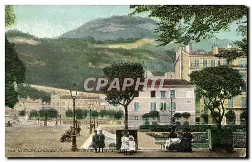 Grenoble - Le Jardin Public - enfants Ansichtskarte AK