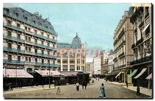 Grenoble - La Rue Felix Poulat Cartes postales