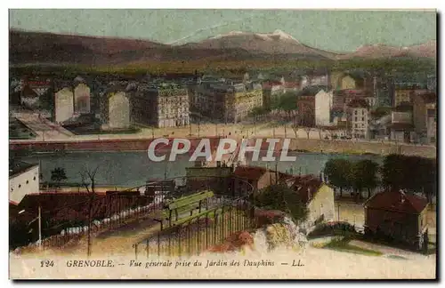 Grenoble - Vue Generale prise du Jardin des Dauphins - Ansichtskarte AK