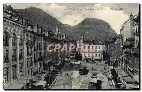 Grenoble - Place Grenette et le Saint Eynard - Ansichtskarte AK