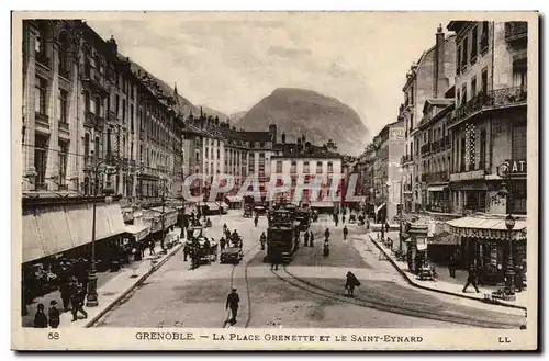 Grenoble - La Place Grenette et le St Eynard - Cartes postales