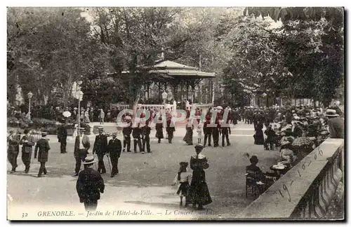 Grenoble - Jardin de l&#39Hotel de Ville - Le Concert - Cartes postales