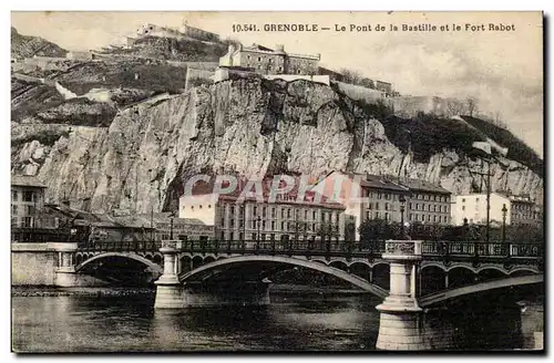 Grenoble - Le Pont de la Bastille et le Fort Rabot Ansichtskarte AK