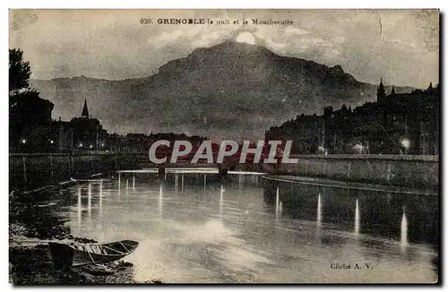 Grenoble - La Nuit et le Moucherotte - Cartes postales