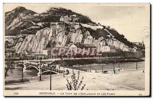 Grenoble - Le Pont de l&#39Esplanade et les Forts - Cartes postales