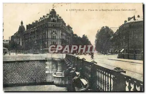 Grenoble - Place de la Bastille et Cours Saint Andre - Cartes postales