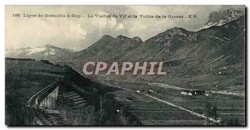 Grenoble - Ligne de Grenoble a Gap - Le Viaduc de Vif et la Valee de la Gresse - Ansichtskarte AK