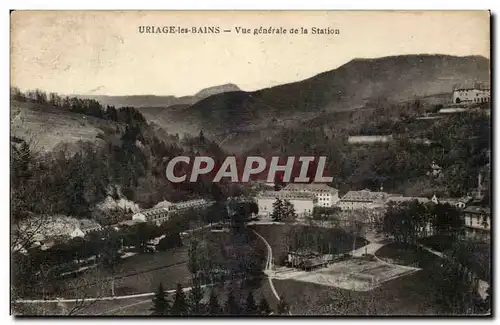 Uriage les Bains - Vue Generale de la Station Cartes postales (tennis)