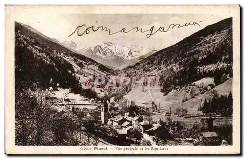 Pinsot - Vue Generale et les Sept Laux Cartes postales