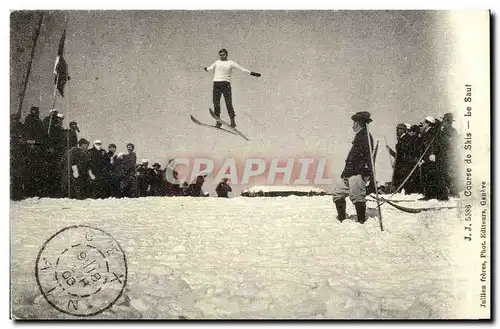 REPRODUCTION Savoie - Loisirs - Sports d&#39Hiver - ski - skiing - Course de Skis - Le Saut - Cartes postales