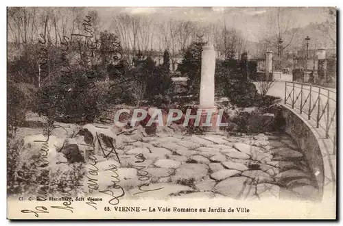 Vienne - La Voie Romaine au Jardin du Ville - Cartes postales