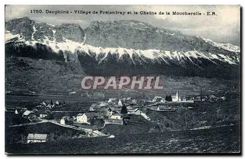 Dauphine - Village de Prelenfrey et la Chaine de la Moucherolle - Ansichtskarte AK