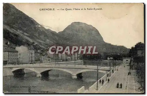 Grenoble Cartes postales Les quais l&#39Isere et le sAint Eynard