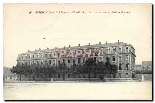 Grenoble Cartes postales 2eme regiment d&#39artillerie quartier de Bonne (batiment ouest)