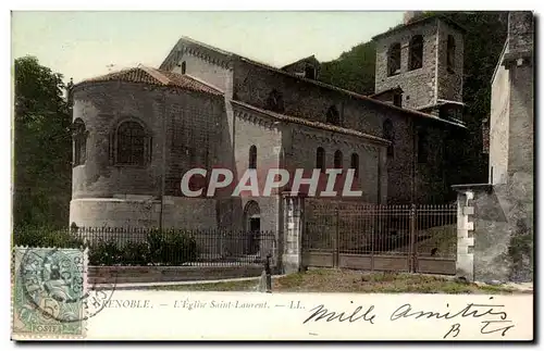 Grenoble Cartes postales L&#39eglise Saint Laurent