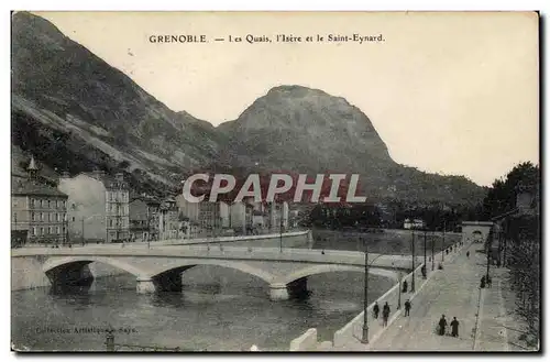 Dauphine Cartes postales Grenoble Les quais l&#39Isere et le Saint Eynard